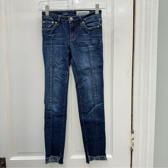 AG Ag-Ed Denim Adriano Goldschmied kids the maddie slim straight jeans girls 12 - Picture 1 of 6